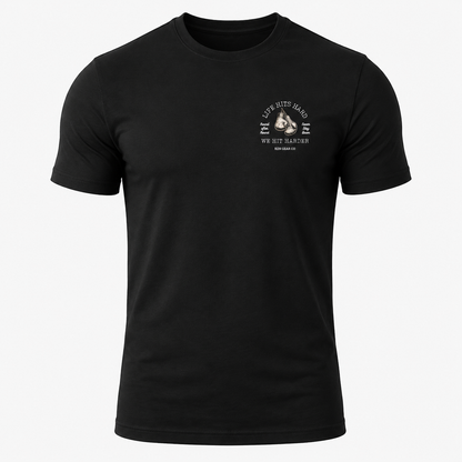 LIFE HITS HARD TEE