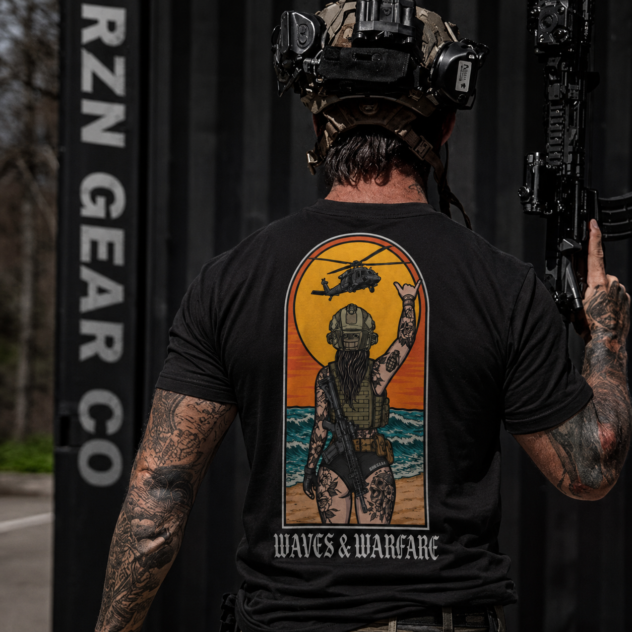 WAVES & WARFARE TEE