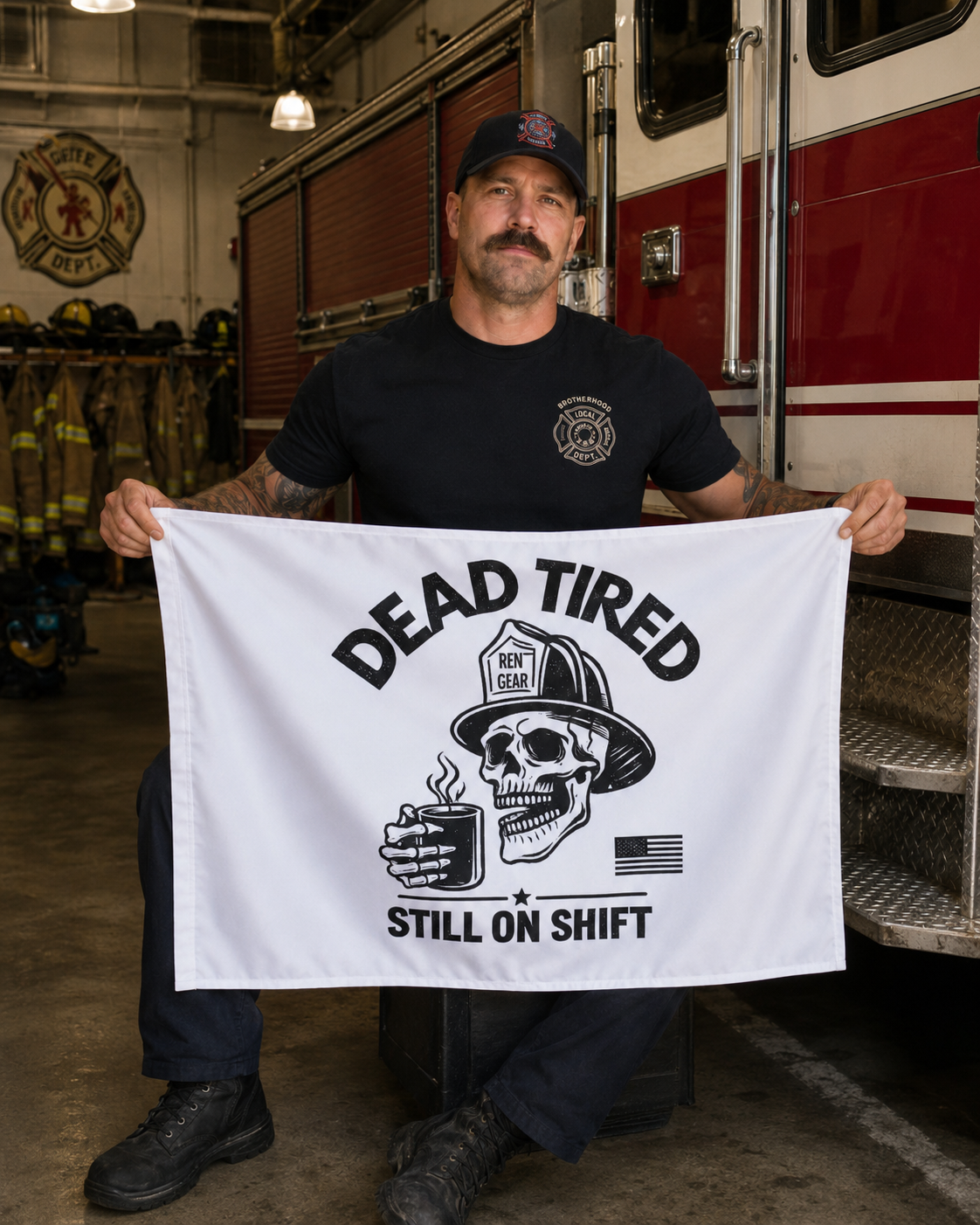 DEAD TIRED FLAG